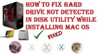 How to Fix Hard Drive not Detected while installing macOS Sierra | Hackintosh |
