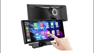 Hinine 9.6" Portable Apple CarPlay Screen & Android Auto Wireless Display Car Stereo