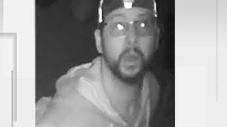 Burglary suspect caught on security camera committing lewd act on victim’s porch