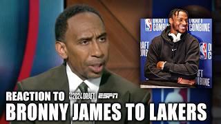 ‘I DON’T WANT TO HEAR IT!’  - Stephen A. on Bronny James nepotism criticism | NBA on ESPN