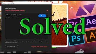 Unsupported video driver - Adobe premiere - Adobe AE - 2020