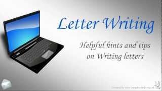 Letter Writing - Fast help with writing a letter!