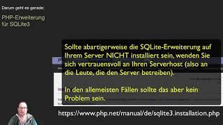 Folge 5: Mit PHP und PDO eine SQLite-Datenbank ansteuern (statt MySQL) [deutsch]