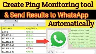 Create Ping Monitoring Tool and Send Result to Whatsapp Automatically