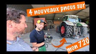 4 nouveau pneus Michelin pour mon tracteur.