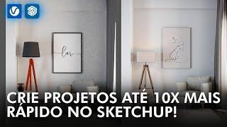 Projeto completo no SketchUp passo a passo com 2 Workflows | #mastertuts