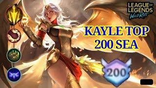 Road to Top 1: I JUST REACHED TOP 200 KAYLE IN SEA SERVER! | ADC Bot Wild Rift