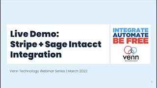 Webinar: Stripe + Sage Intacct Integration | July 2022