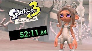 I Tried to Speedrun Splatoon 3's Side Order BLIND!! (didn't go that well)