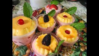 Fresas con crema y Flan para tu negocio 