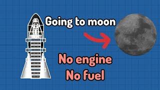 Going to Moon without engine Part 2 || Spaceflight simulator