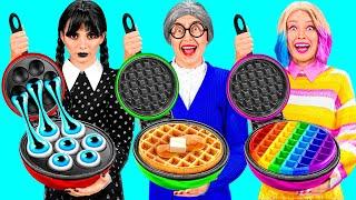 Wednesday vs Grandma Cooking Challenge | Funny Moments by TeamTeen Challenge