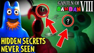 GARTEN OF BANBAN 8 - ALL SECRETS NEVER SEEN BEFORE in the NEW OFFICIAL TEASER and NEW ANNOUNCEMENT 