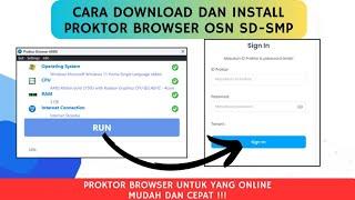 CARA DOWNLOAD DAN INSTALL PROKTOR BROWSER OSN SD SMP | UNTUK YANG MODA ONLINE