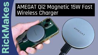 AMEGAT Qi2 Magnetic 15W Fast Wireless Charger