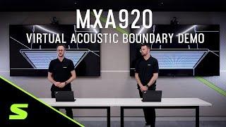 MXA920 Decken-Mikrofonarray: Virtual Acoustic Boundary Demonstration