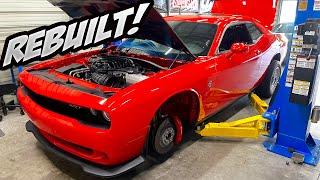 This REBUILT 1500hp Dodge Challenger Hellcat Never Looked BETTER!