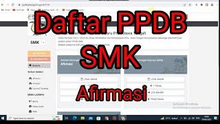 Cara Daftar PPDB SMK | Jalur Afirmasi | PPDB Jateng