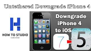 Untethered Downgrade iPhone 4 To iOS 5