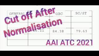 AAI ATC 2021|| EXPECTED CUT OFF AFTER Normalisation. Accurate Analysis After objections raised