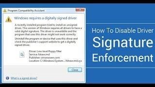 How to DISABLE DRIVER SIGNATURE ENFORCEMENT WINDOWS 10 / 7 64bit | Cara disable driver signature