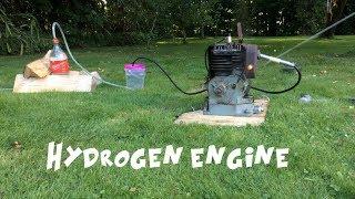 Running an engine on homemade hydrogen