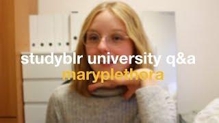 Studyblr University Q&A // MaryPlethora