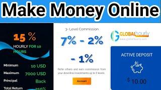 New Online Earning Website | How To Earn Money By Hourly Paying Site.