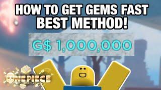 [UPDATED] Fastest And Best Ways To Get Gems In All Seas! A One Piece Game | Roblox