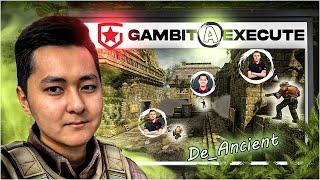 Gambit Esports Ancient A Site Execute (CS:GO Strategy Breakdown)