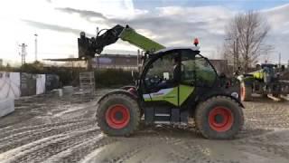 Телескопический погрузчик CLAAS SCORPION в обзоре с тест-драйва на выставке AGRITECHNICA 2017.