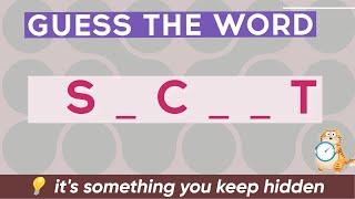 Ep. 1 – Can You Guess These Tricky Words?  Fun Educational Game!