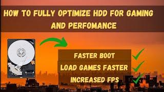 How To Fully Optimize Hard Disk For Gaming and Perfomance |Load Games Faster - 2022