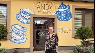 Beautiful Polish pottery in Bolesławiec, Poland