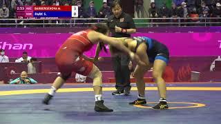 Round 3 WW - 68 kg: M. BAKBERGENOVA (KAZ) v. S. PARK (KOR)