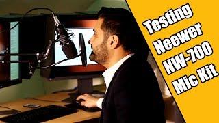 Raw Sound Test Neewer NW-700 Microphone 48v Kit Review and Setup