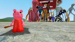 ROBLOX PIGGY VS TREVOR HENDERSON CREATURES!! Garry's Mod Sandbox