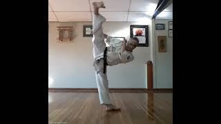 Shihan Abdon Valdebenito Kyokushin karate iko 1 (Chile) he is 64 years old Impressive Flexibility