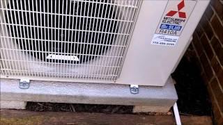 Mitsubishi Ductless Heatpump Test Run After Install