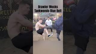 Brawler vs Taekwondo Blue Belt #mma #taekwondo #boxing #muaythai #thaiboxing #kickboxing