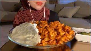 Yoğurtlu Salçalı Mantı | Tükçe Asmr | Türkçe Mukbang | Mantı Asmr