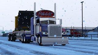 SNOW STORM IN COLORADO ️ Cummins N14 Straight | 4k | American Truck Simulator | Realistic Driving