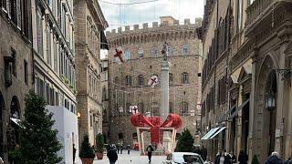 Walking in Florence, Italy  | Via de’ Tornabuoni | Ponte Vecchio | 8 January 2024