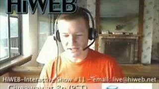 Show #11 - (Viewer Question) HiWEB-Interactive - News, Tech and More (CBS, CNET, Google, HP, EDS, Blackberry, Worldwinde Telescope, 3G Speed) http://www.hiweb.net