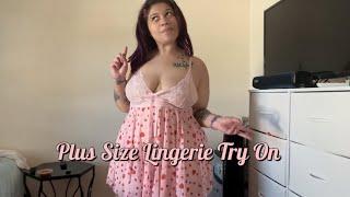 Plus Size Lingerie Try On