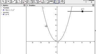 Basic Introduction into using a Slider in GeoGebra