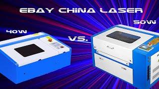 40W vs. 50W  Ebay Laser Graviermaschine| Der ultimative Laser Cutter Vergleich | Lasergravurmaschine