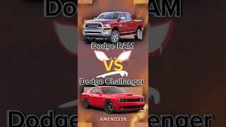 Dodge RAM  VS Dodge Challenger  #shorts #car #edit #vs