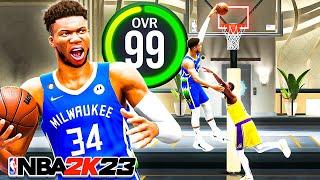 LEGEND GIANNIS ANTETOKOUNMPO BUILD DOMINATES THE COMP STAGE (NBA 2K23)