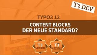 TYPO3 12 Tutorial: Inhaltselemente mit dem neuen Standard erstellen - TYPO3 Content Blocks